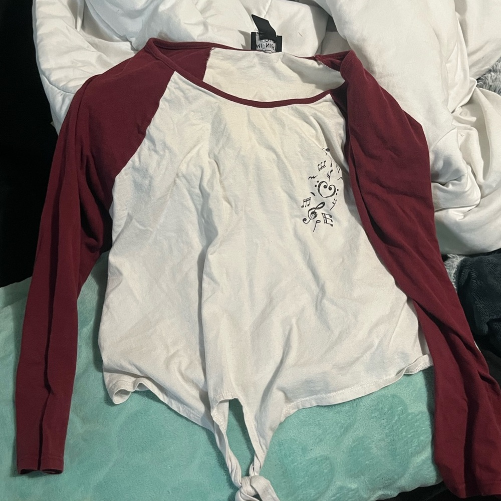 Musical note crop top